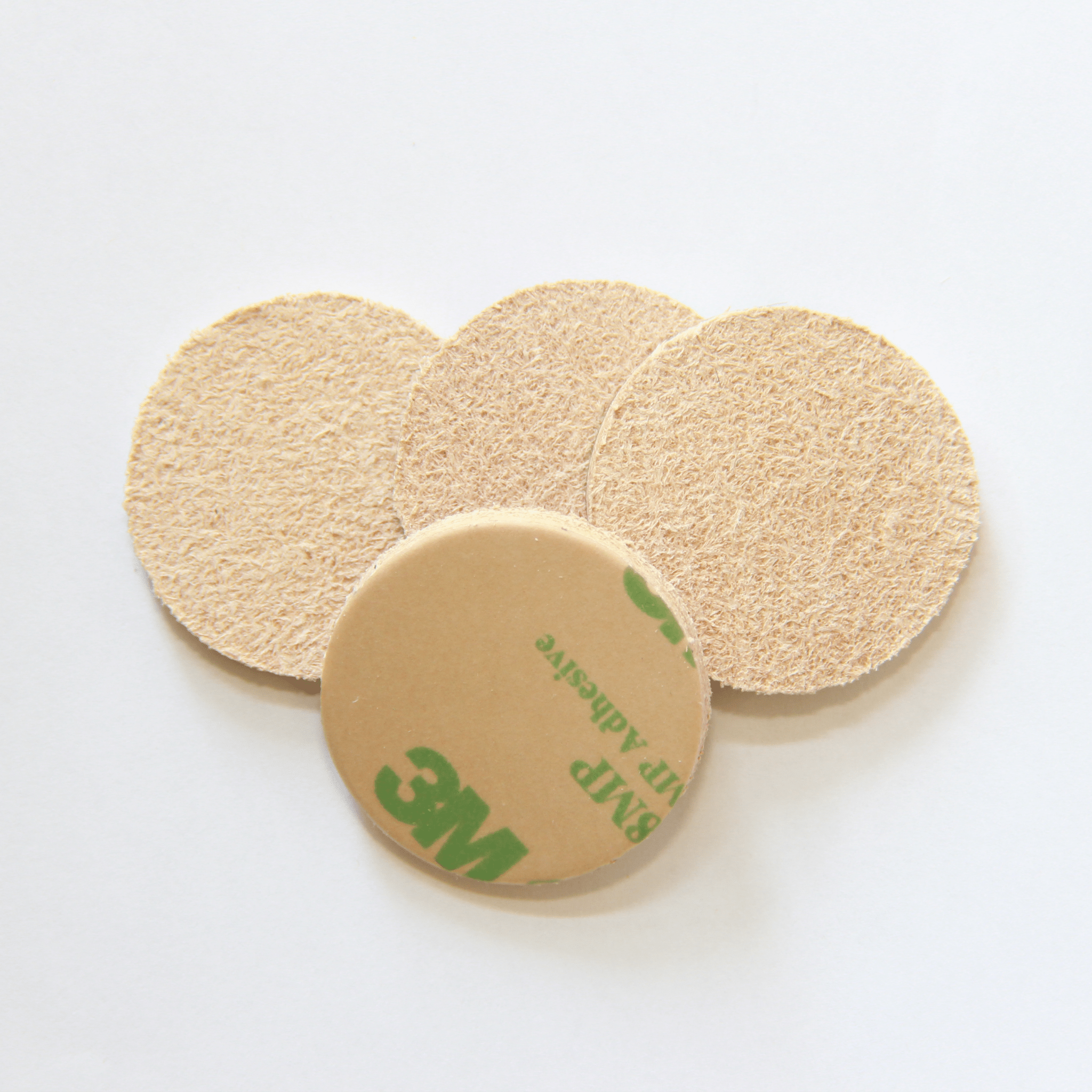 1.2″ Round USA-Made Leather Floor Protector Pads (4-Pack)