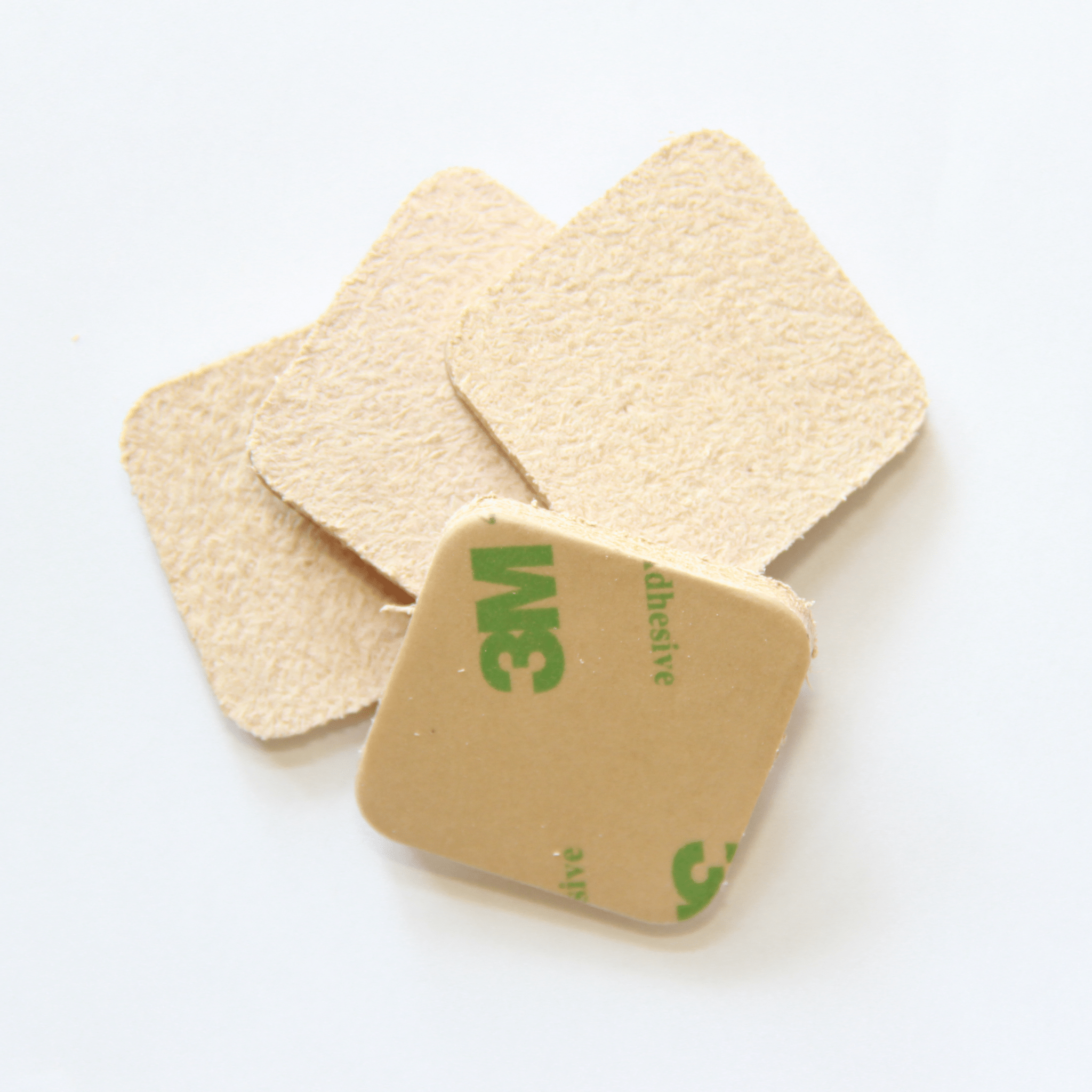 1.2″ Square USA-Made Leather Floor Protector Pads (4-Pack)