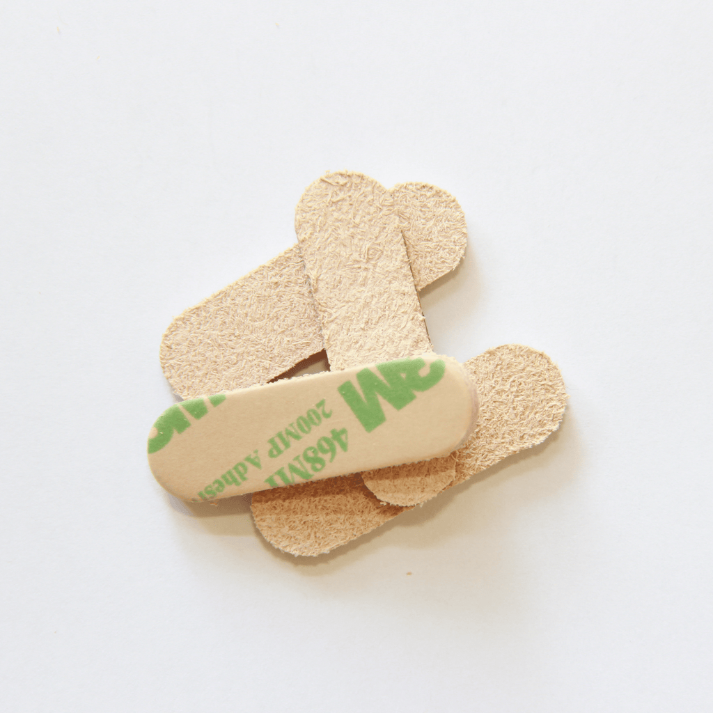 1.4" x 0.5″ Pill Shape USA-Made Leather Floor Protector Pads (4-Pack)