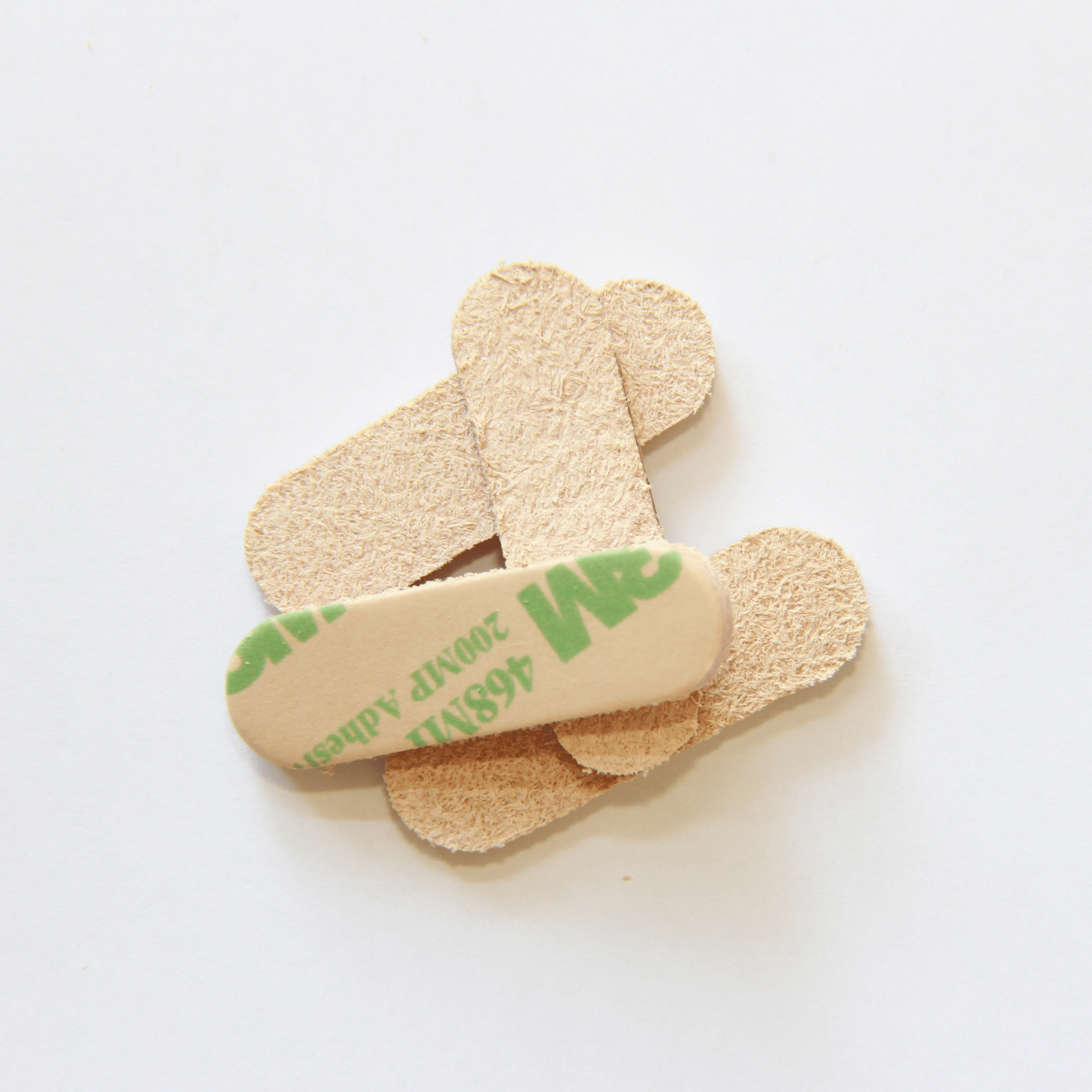 1.4" x 0.5″ Pill Shape USA-Made Leather Floor Protector Pads (4-Pack)